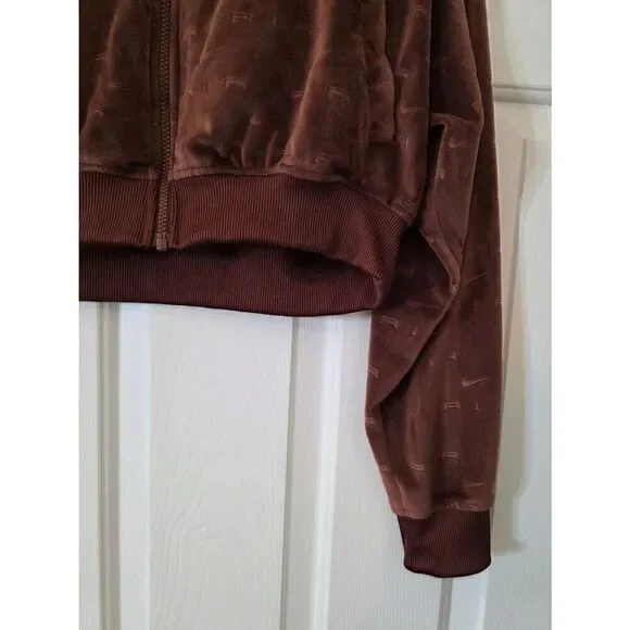 Nike Women's Sportswear Air Velour Jacket, Bronze M - Picture 4 of 8
